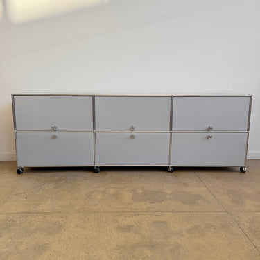 USM Haller XL 6 Doors Storage with 3 Pullout Tray - Silver