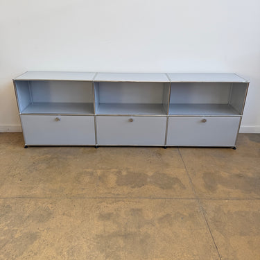 USM Haller 3X2 Fully Enclosed Console - Silver