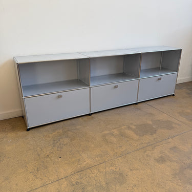 USM Haller 3X2 Fully Enclosed Console - Silver