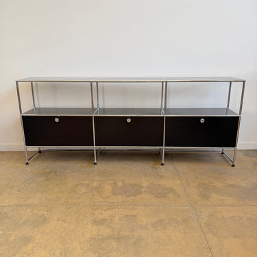 USM Haller 3x3 Storage Unit - Graphite Black