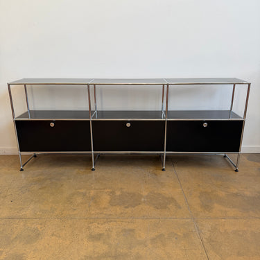 USM Haller 3x3 Storage Unit - Graphite Black