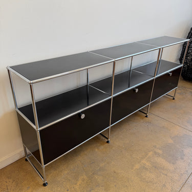 USM Haller 3x3 Storage Unit - Graphite Black