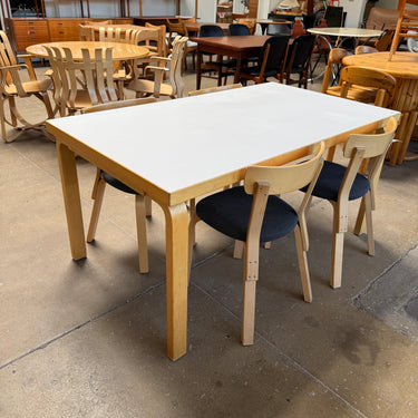 Artek Alvar Aalto 81A White Laminate 59' Dining Table