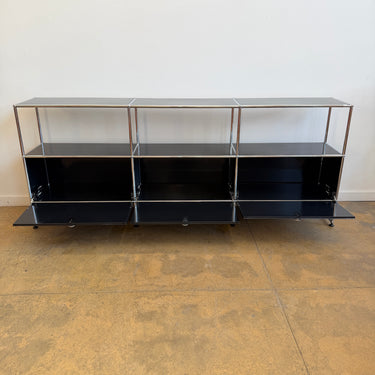 USM Haller 3x3 Storage Unit - Graphite Black