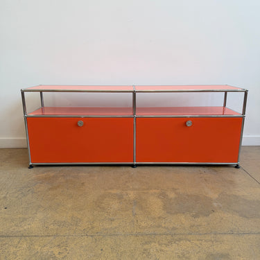 USM Haller Low Media Console - Pure Orange