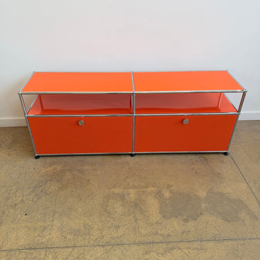 USM Haller Low Media Console - Pure Orange