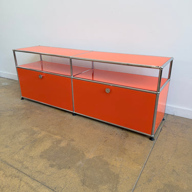 USM Haller Low Media Console - Pure Orange