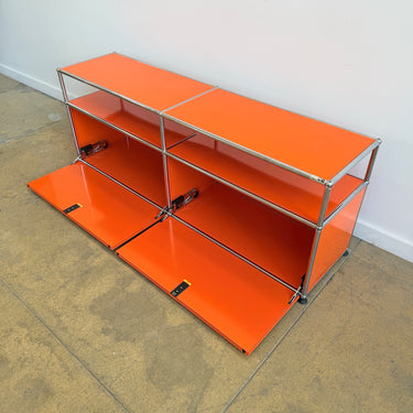 USM Haller Low Media Console - Pure Orange