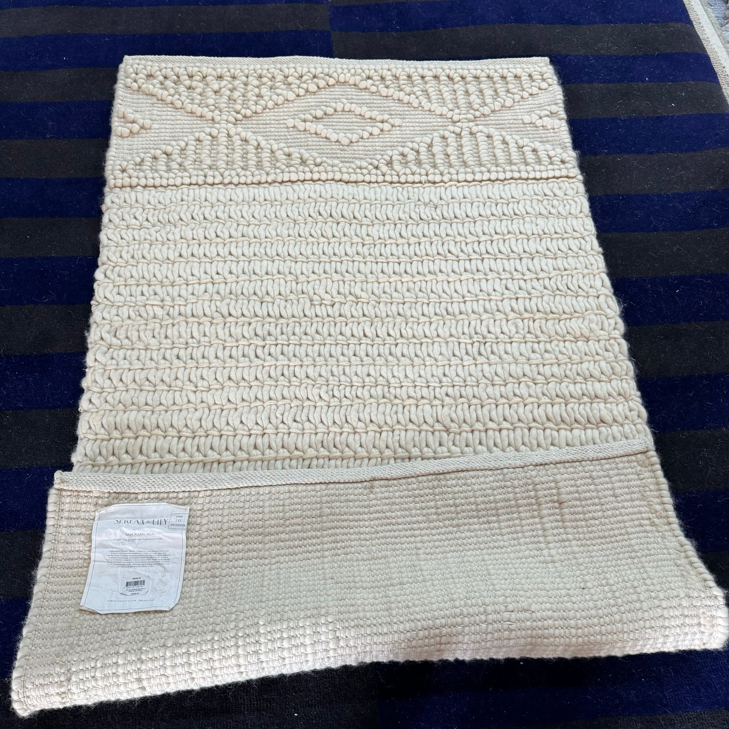 Serena and Lily Macrame Rug 3X5 enliven mart