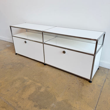 USM Haller Low Media Console - Pure White