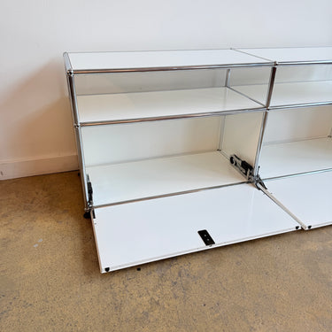 USM Haller Low Media Console - Pure White