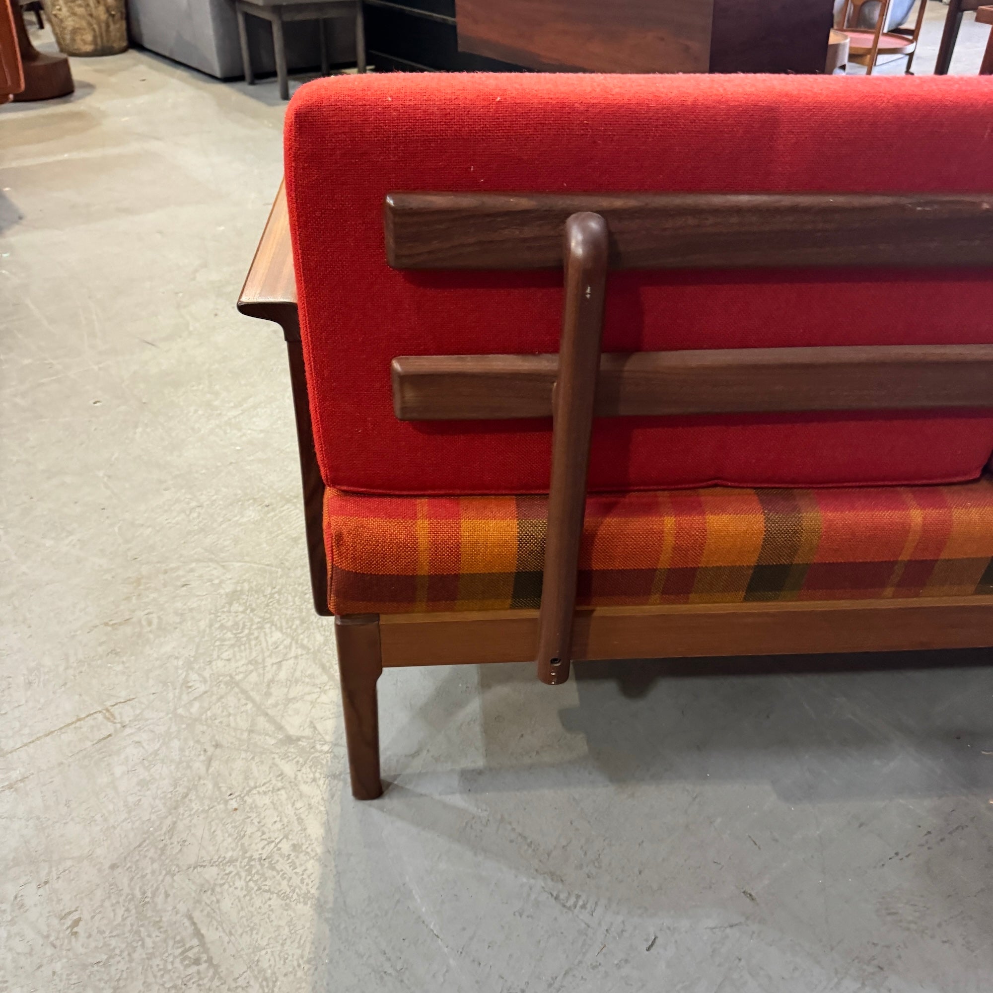 Danish Modern Ole Wanscher Solid Teakwood Sofa