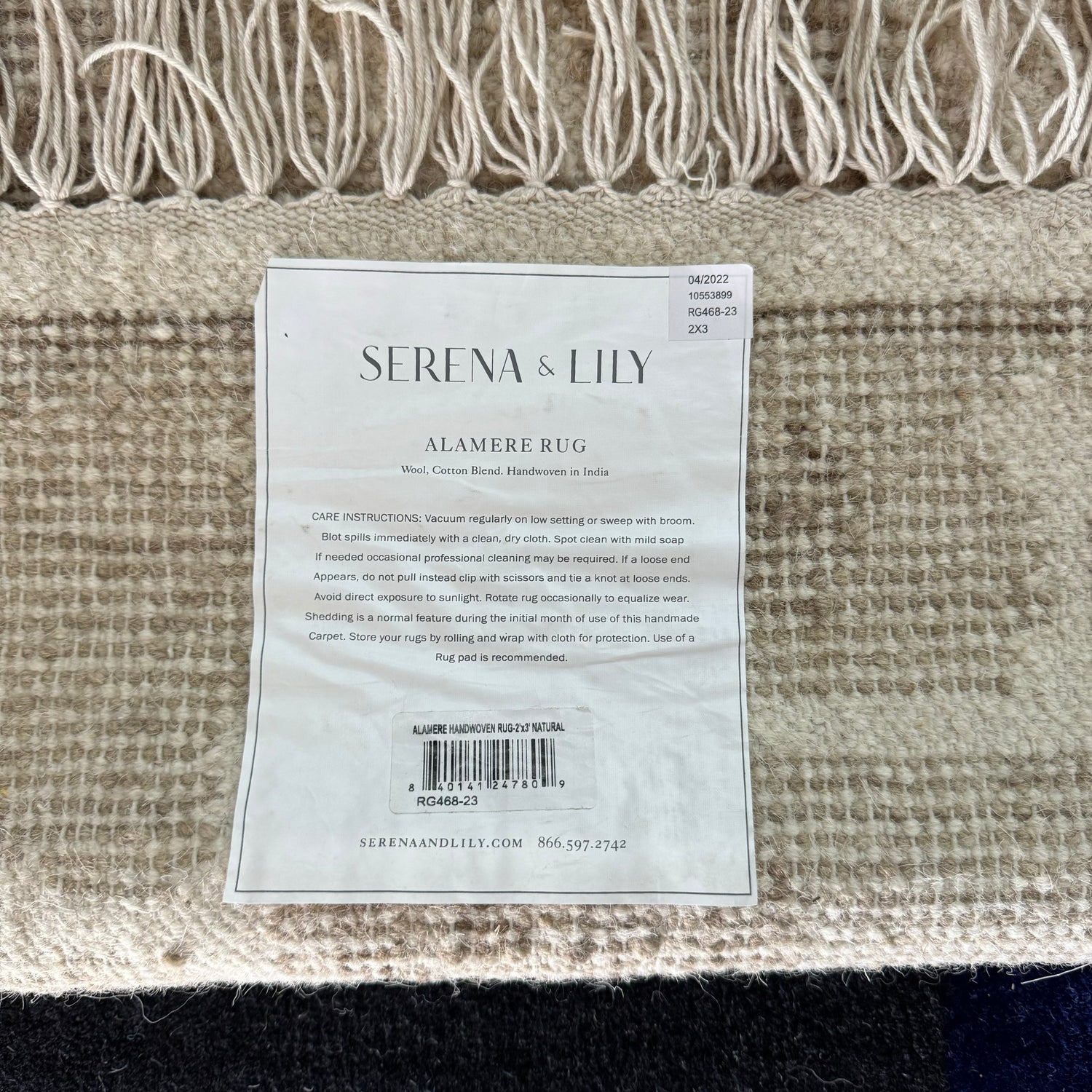 Serena and Lily Alamere rug 2x3 enliven mart