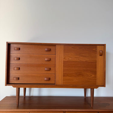 Danish Modern Small Teak Cabinet by Domino