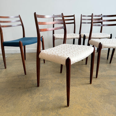 Rare! Danish Modern Niels Moller Model 78 Rosewood Dining Chairs (Free Upholstery)