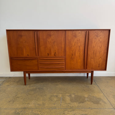 Danish Modern Larg Teak Highboard