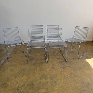 HAY Hee Galvanized Steel Indoor/ Outdoor Stacking Chairs