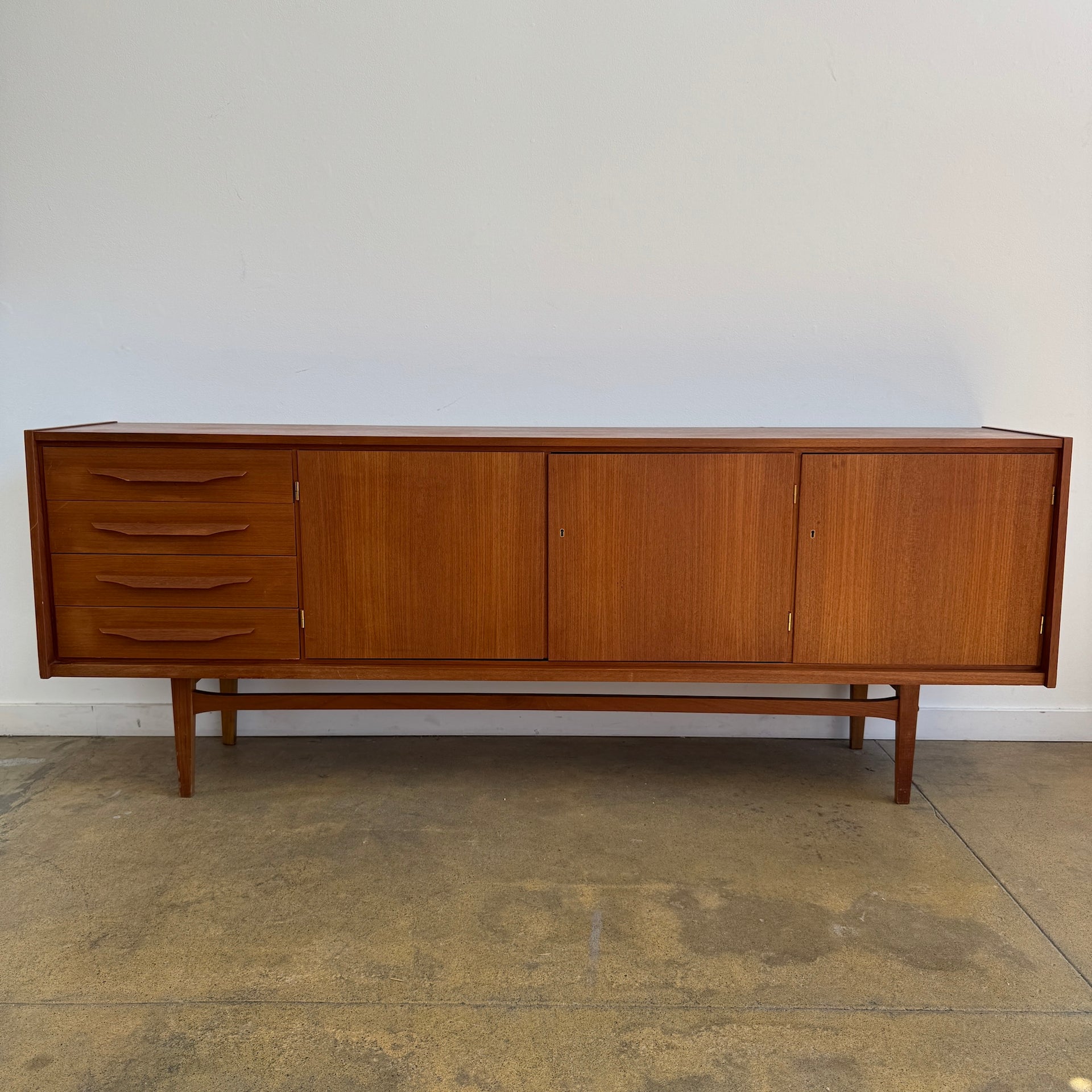 mid century modern danish dresser Danish Mid-Century Modern Teak Long Sideboard