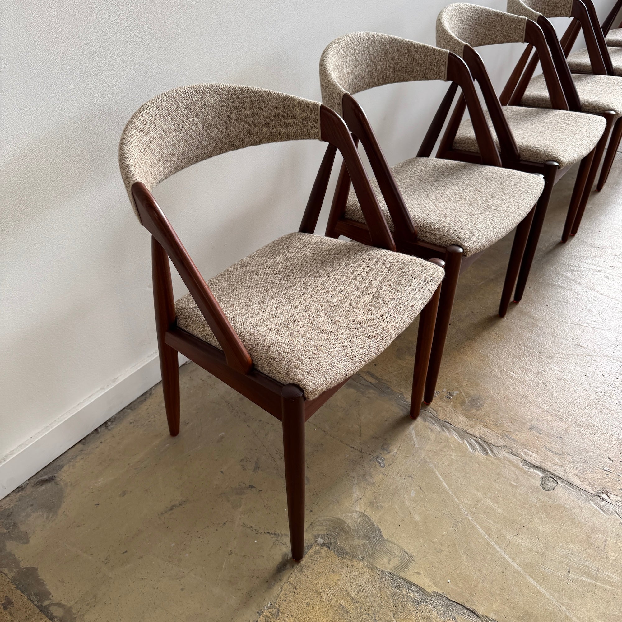 Danish Modern Kai Kristiansen Model 31 Teak Dining Chairs