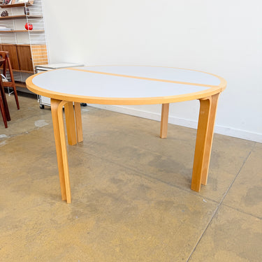 Danish Modern Magnus Olesen two Half Round Dining Table
