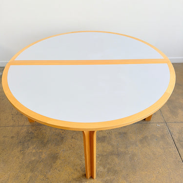 Danish Modern Magnus Olesen two Half Round Dining Table