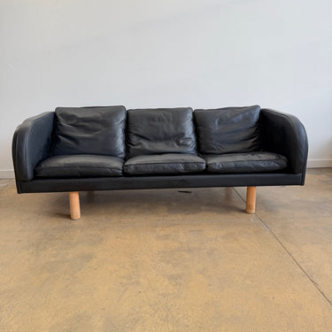 Danish Modern Erik Jørgensen Model EJ20 Leather Sofa by Jørgen Gammelgaard