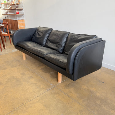 Danish Modern Erik Jørgensen Model EJ20 Leather Sofa by Jørgen Gammelgaard