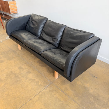 Danish Modern Erik Jørgensen Model EJ20 Leather Sofa by Jørgen Gammelgaard