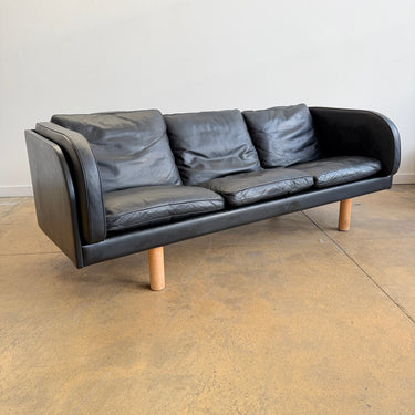 Danish Modern Erik Jørgensen Model EJ20 Leather Sofa by Jørgen Gammelgaard