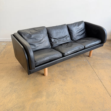 Danish Modern Erik Jørgensen Model EJ20 Leather Sofa by Jørgen Gammelgaard