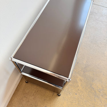 USM Haller 2X2 Media Console Low 20' - Brown