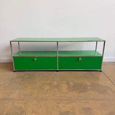 USM Haller 2X2 Media Console Low 20' - Green