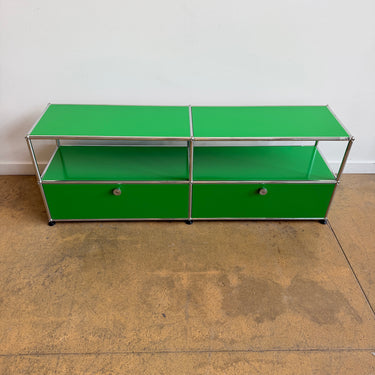USM Haller 2X2 Media Console Low 20' - Green