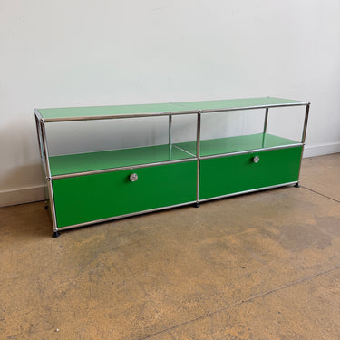 USM Haller 2X2 Media Console Low 20' - Green