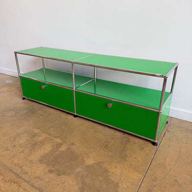 USM Haller 2X2 Media Console Low 20' - Green