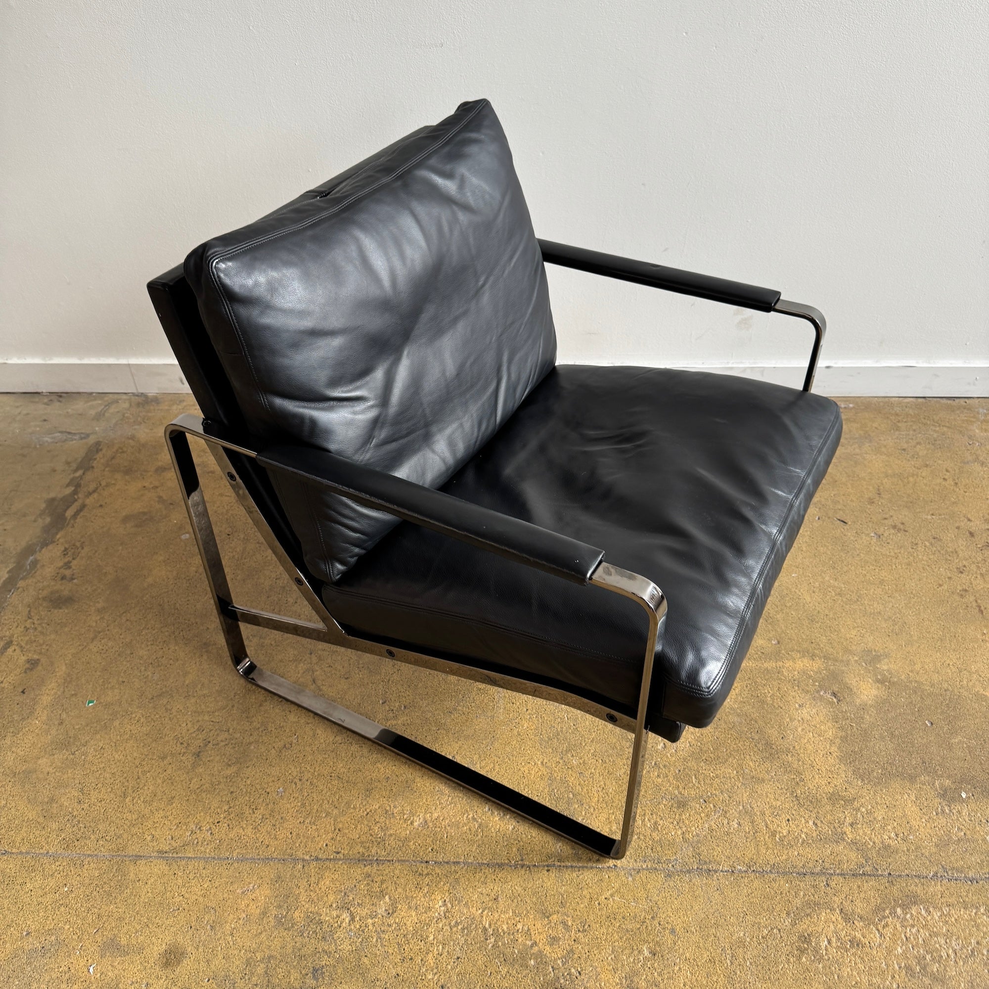 Preben Fabricius Conversation Leather Lounge Chair for Walter Knoll (Two Available)