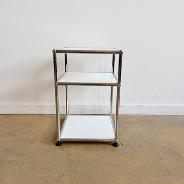 USM Haller Two-Tier Nightstand/ Side Table - White