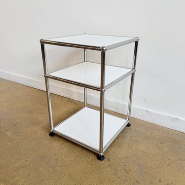 USM Haller Two-Tier Nightstand/ Side Table - White