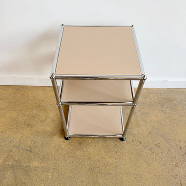 USM Haller Two-Tier Nightstand/ Side Table - Beige