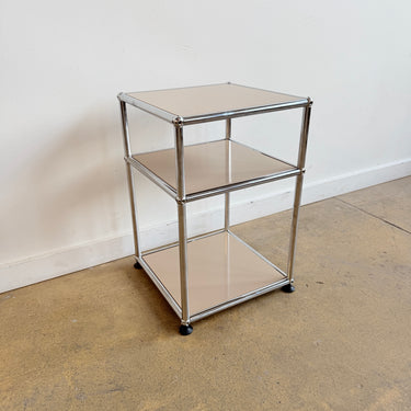 USM Haller Two-Tier Nightstand/ Side Table - Beige