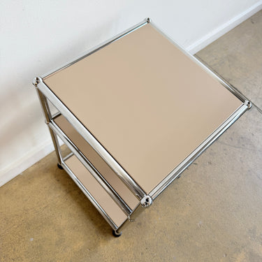 USM Haller Two-Tier Nightstand/ Side Table - Beige