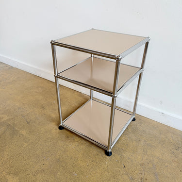 USM Haller Two-Tier Nightstand/ Side Table - Beige