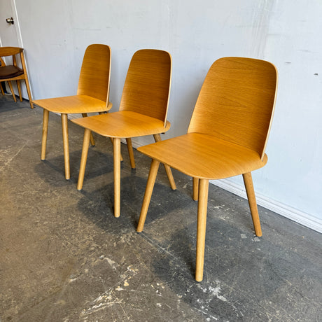 Muuto Set of 3 Nerd Dining chairs