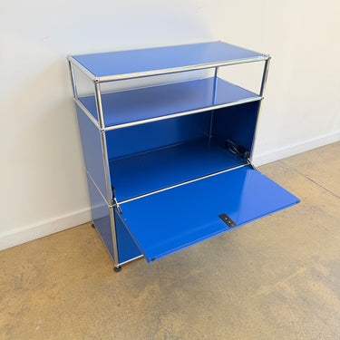 USM Haller 1X3 Tall Shelf - Gentian Blue