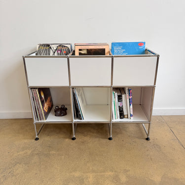 USM 3X3 Vinyl Storage Cabinet - Pure White