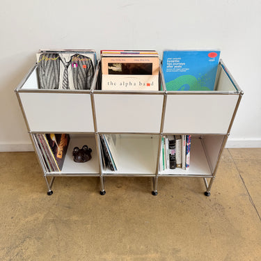 USM 3X3 Vinyl Storage Cabinet - Pure White