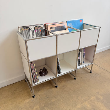 USM 3X3 Vinyl Storage Cabinet - Pure White