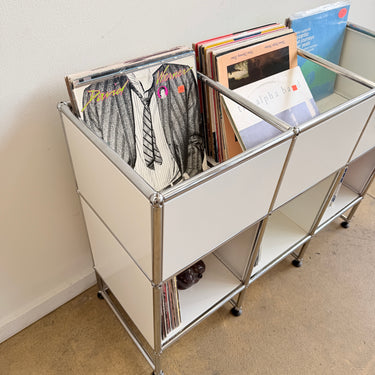 USM 3X3 Vinyl Storage Cabinet - Pure White