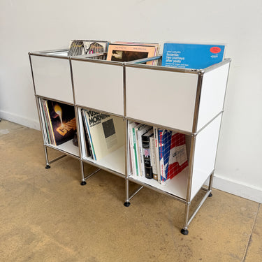 USM 3X3 Vinyl Storage Cabinet - Pure White