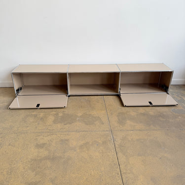 USM Haller Low 3X1 Media Console - Beige